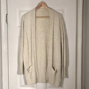 Azure Skies Lenox Aritzia Beige Cardigan Sweater